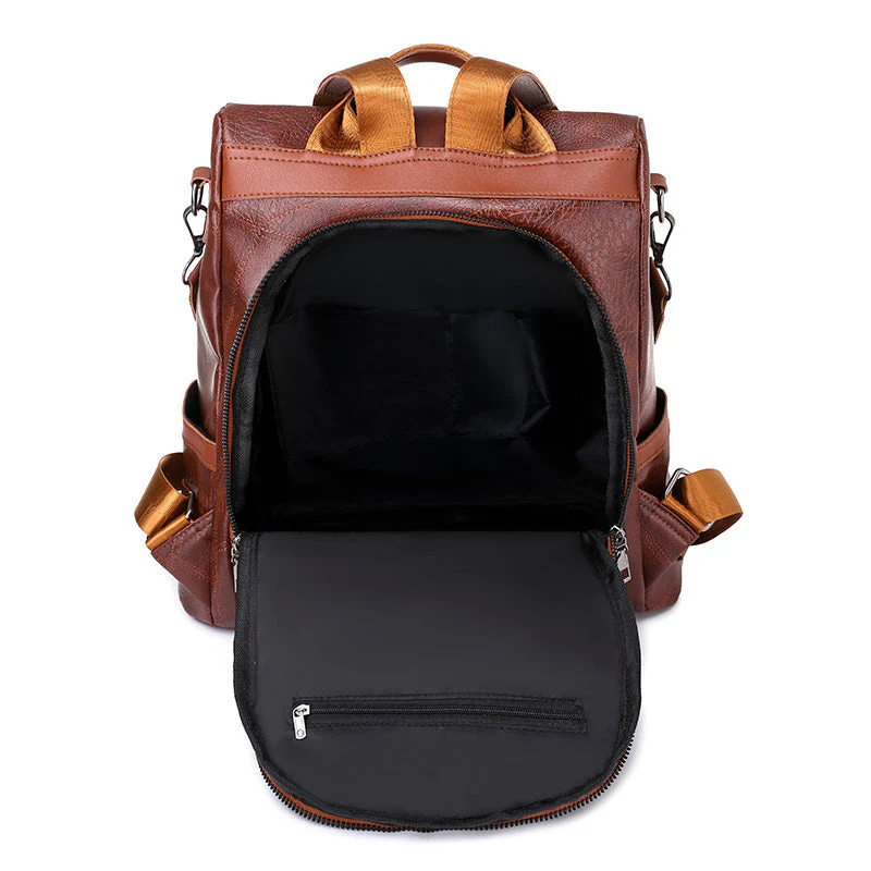 Premium Leather Backpack with Smart Storage - Image 16