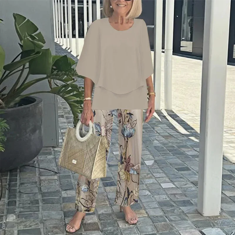 Printed Pants and Top 2 Peice Set - Image 5