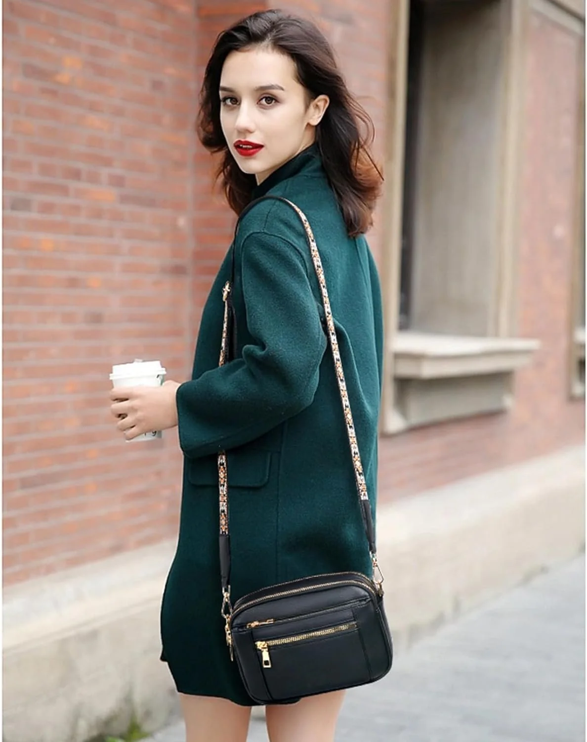 Refined Leather Shoulder Bag - Image 7
