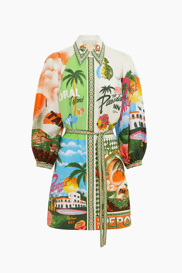 Relaxed Fit Mini Shirt Dress - Image 18