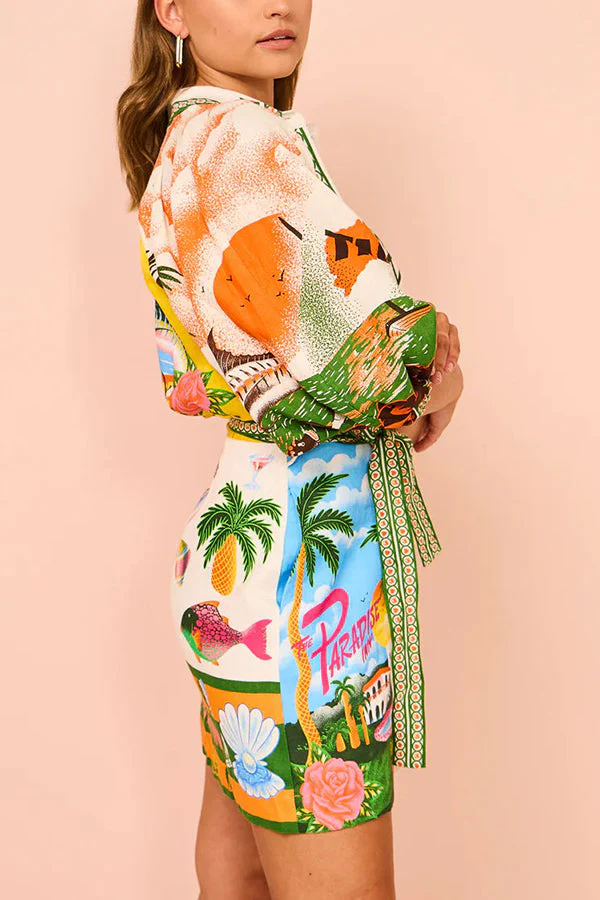 Relaxed Fit Mini Shirt Dress - Image 24