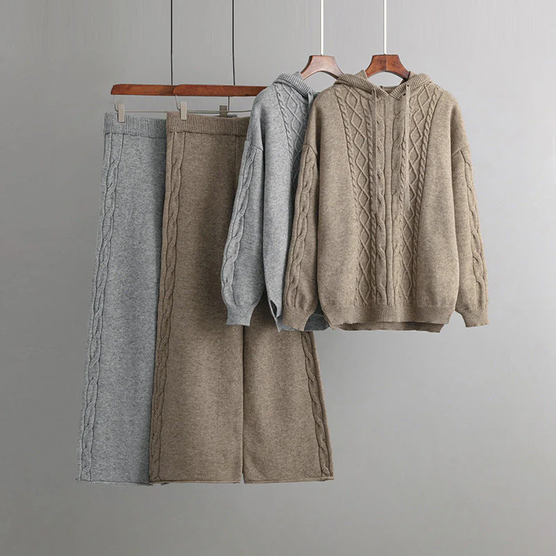 Roma™ - Ultra-comfortable, oversized knitted suit set - Image 3