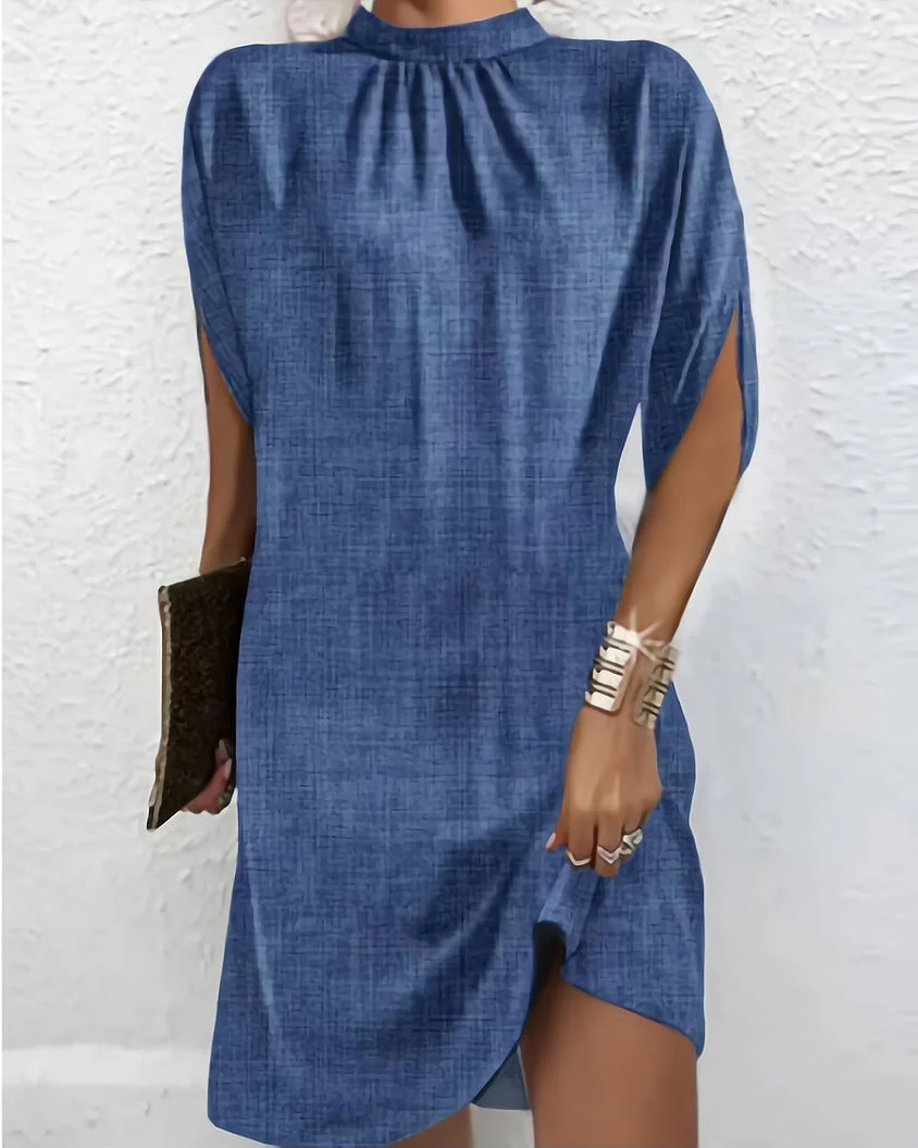 Round Neck Casual Dress - Image 2