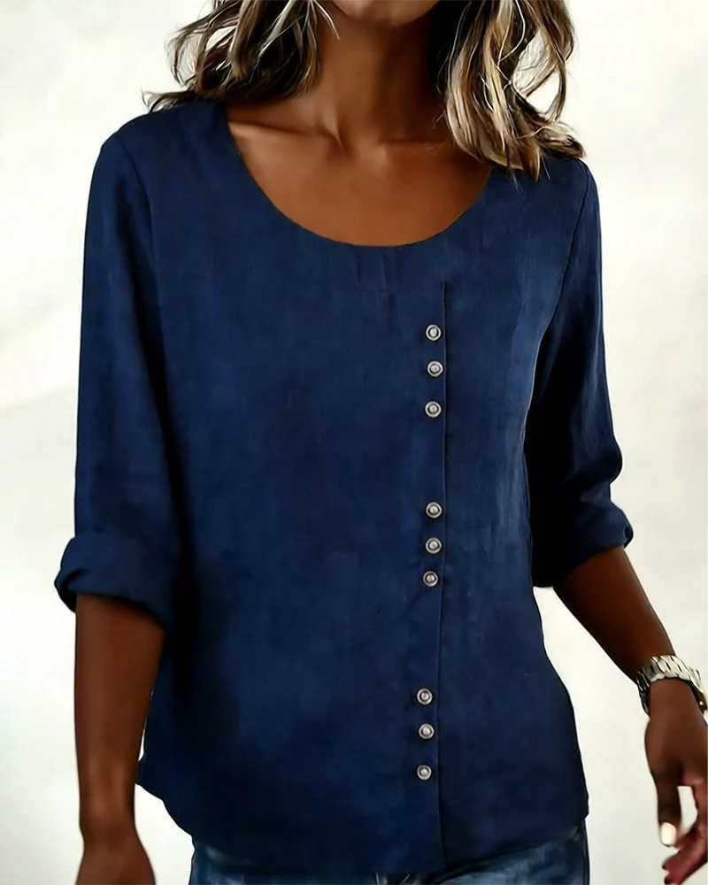 Round Neck Long Sleeve Top - Image 11