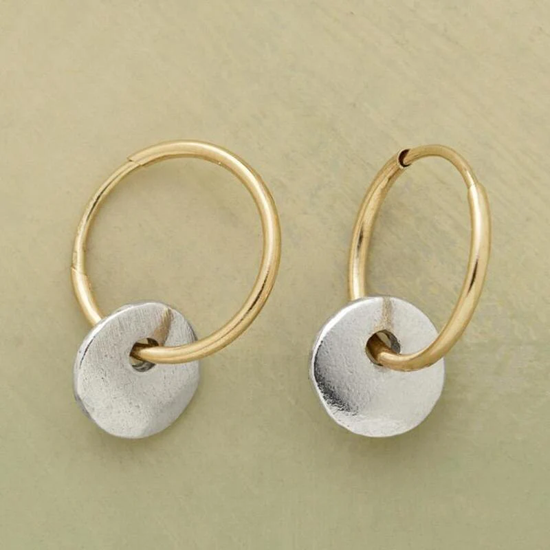 Silver Plated Handmade Statement Earrings - Image 2