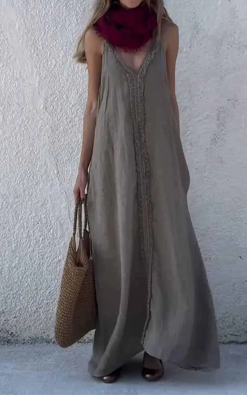 Sleek Modern Slip Dress with Delicate Vibe - Image 12