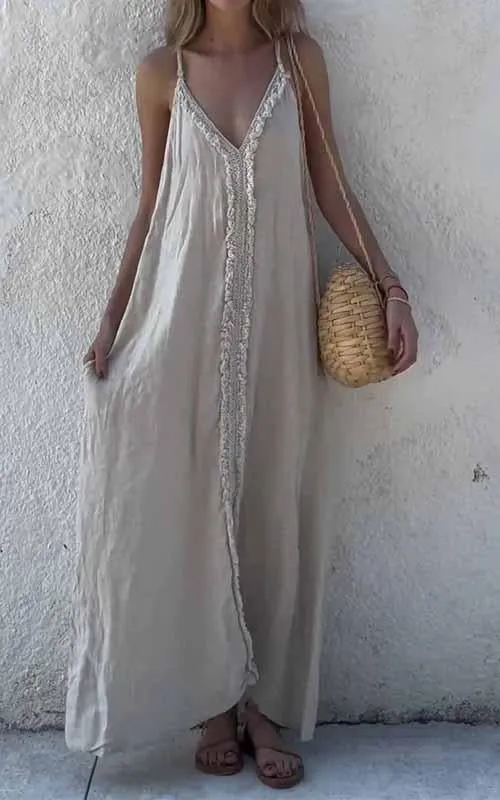 Sleek Modern Slip Dress with Delicate Vibe - Image 16