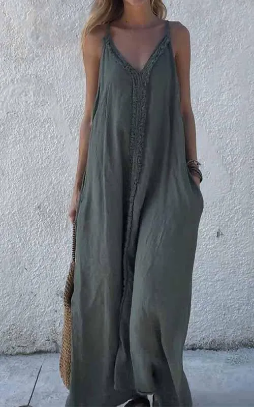 Sleek Modern Slip Dress with Delicate Vibe - Image 3