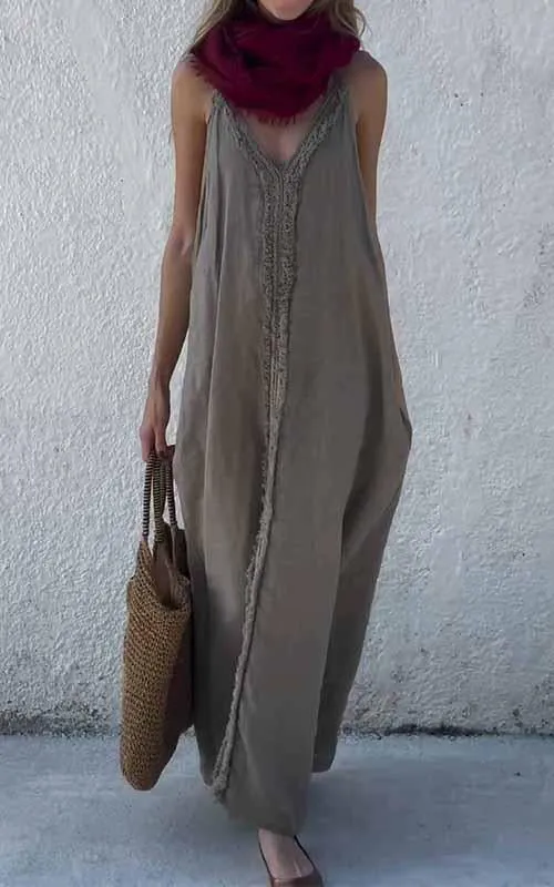 Sleek Modern Slip Dress with Delicate Vibe - Image 4