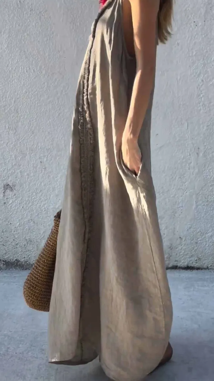 Sleek Modern Slip Dress with Delicate Vibe - Image 8