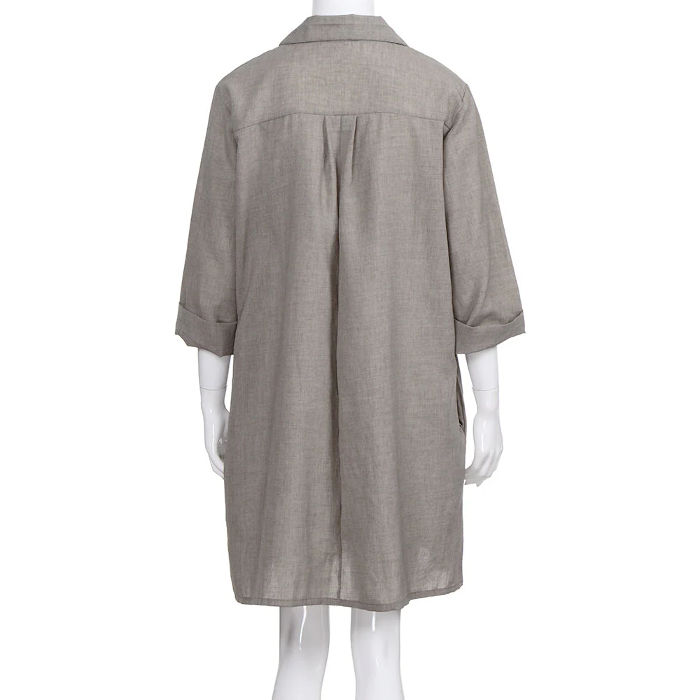 Sleeve Blouse Collar Dress - Image 7