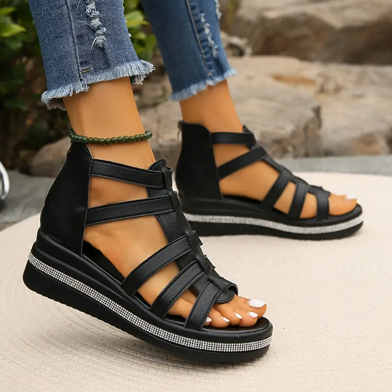 Slip-On Wedge Sandals for Women - Image 4