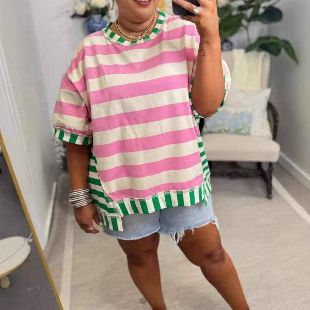 Soft Everyday Stripe Top – Flattering Fit for Casual Office Days and Relaxed Weekend Outfits - Image 10