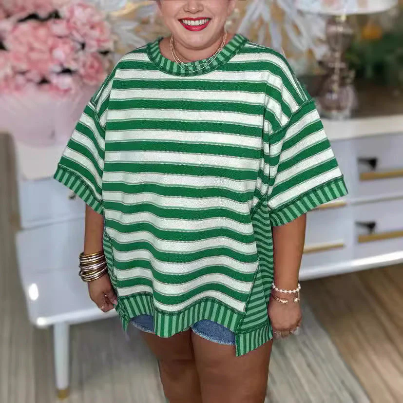 Soft Everyday Stripe Top – Flattering Fit for Casual Office Days and Relaxed Weekend Outfits - Image 4