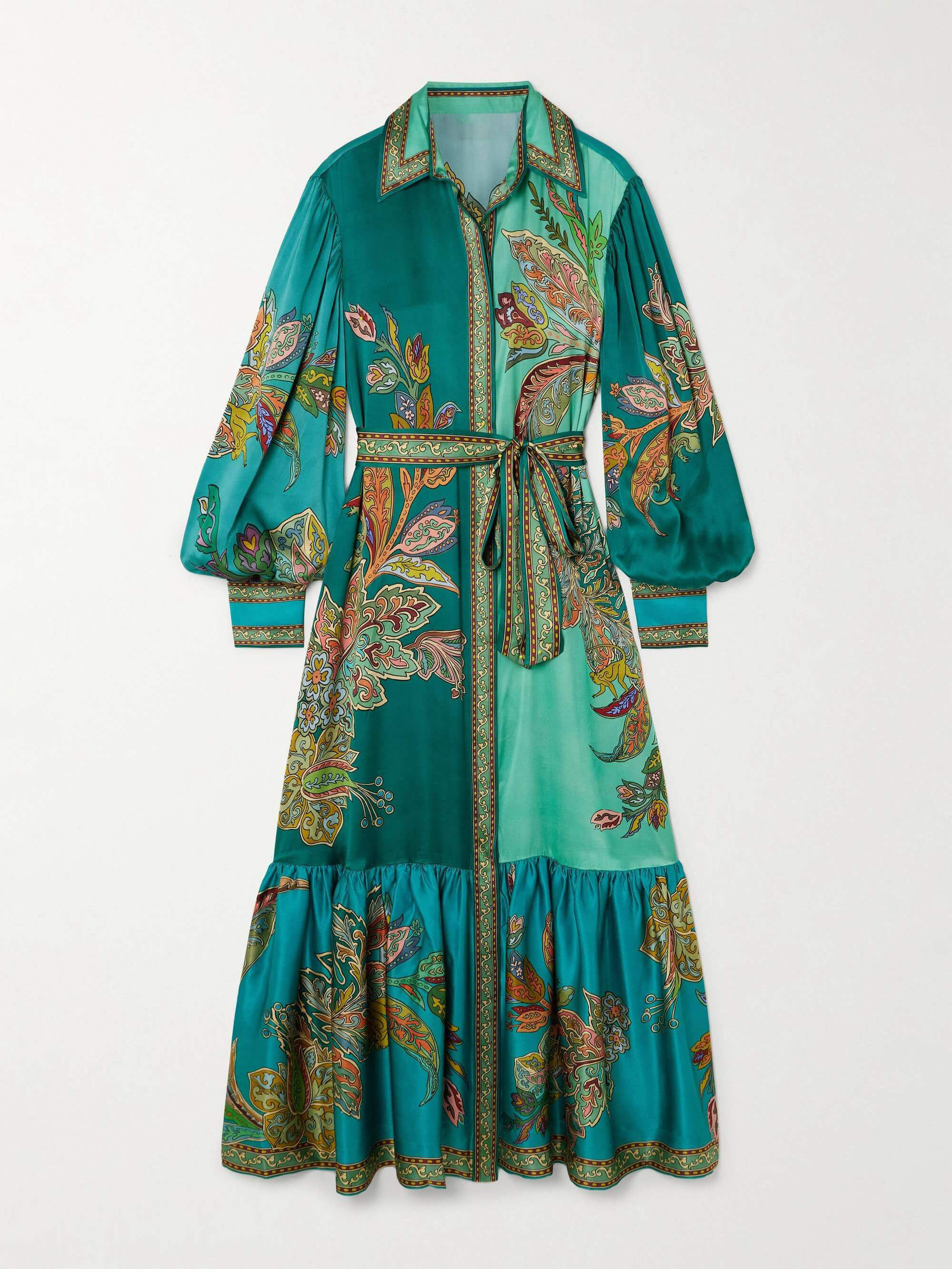 Soft Floral Pattern Maxi Dress - Image 3