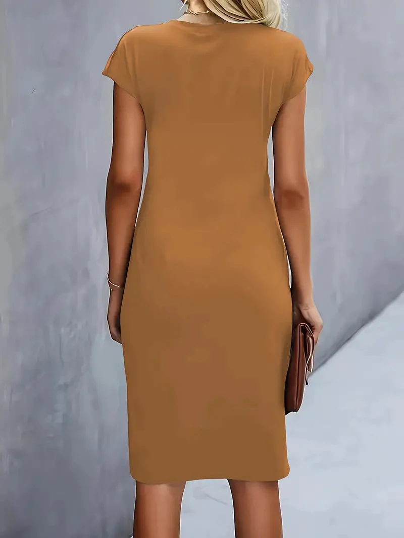 Soft Knit Round Neck Dress - Image 12