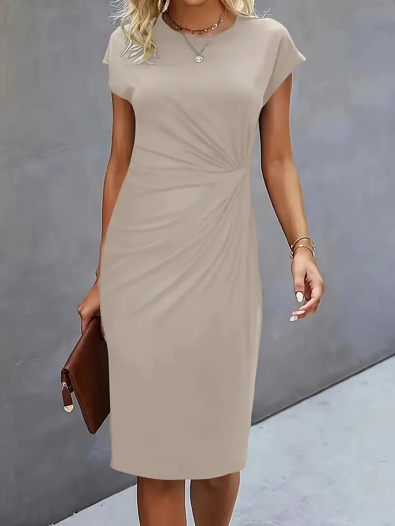 Soft Knit Round Neck Dress - Image 20