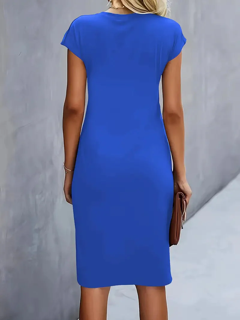 Soft Knit Round Neck Dress - Image 26