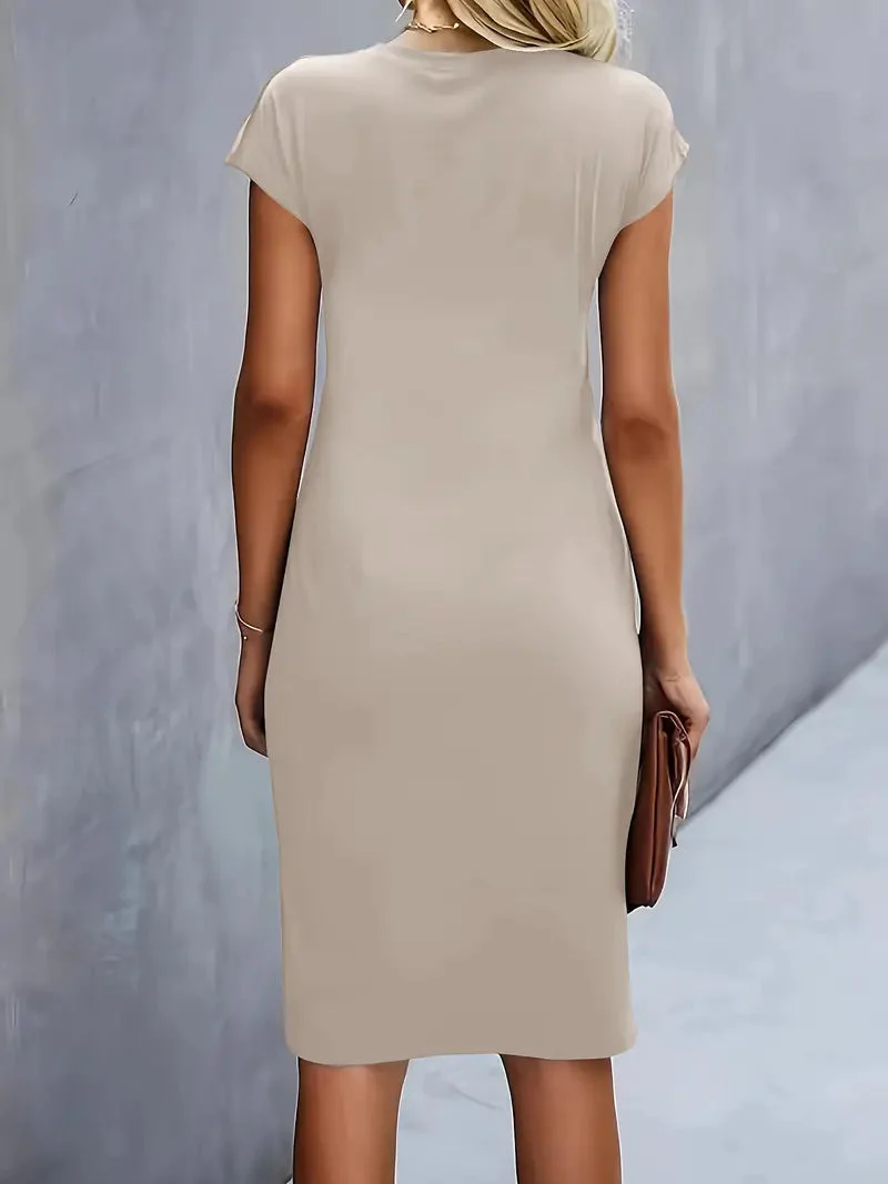 Soft Knit Round Neck Dress - Image 28