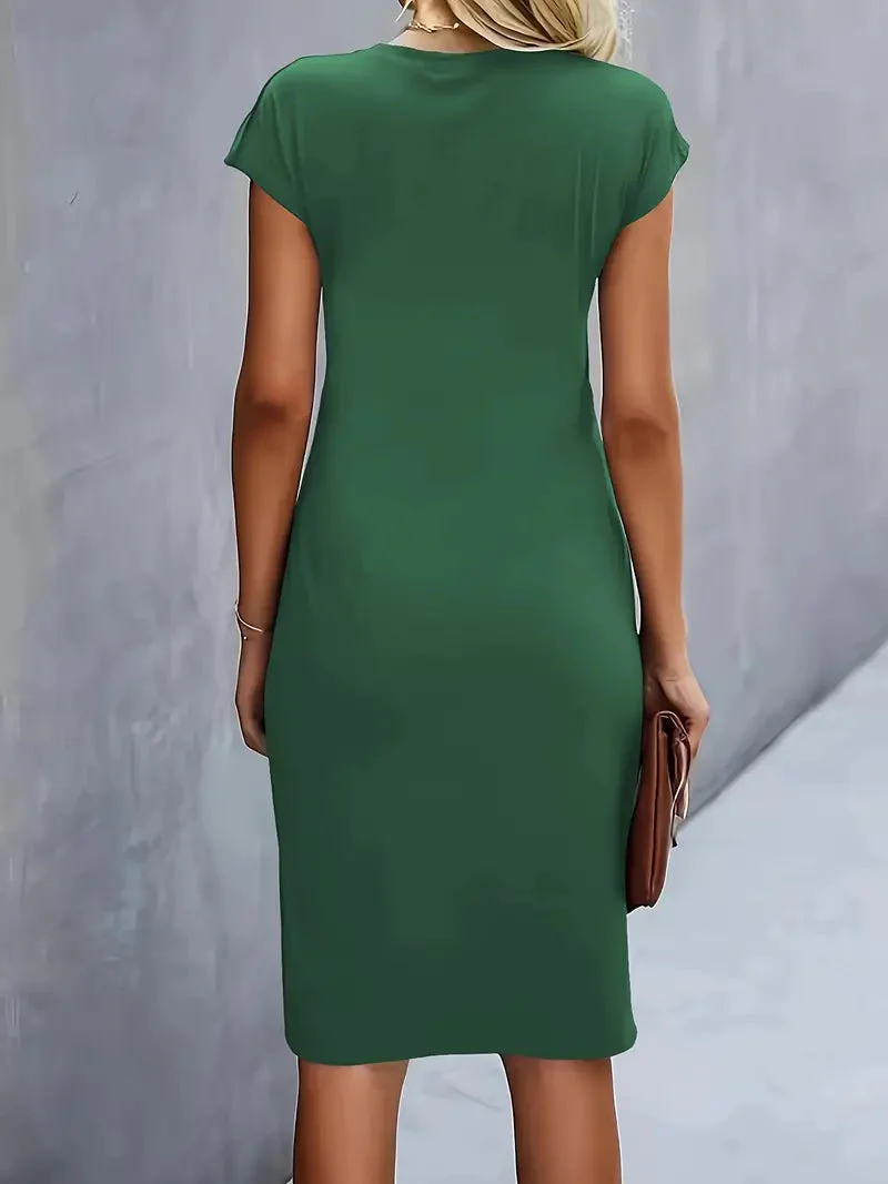 Soft Knit Round Neck Dress - Image 29