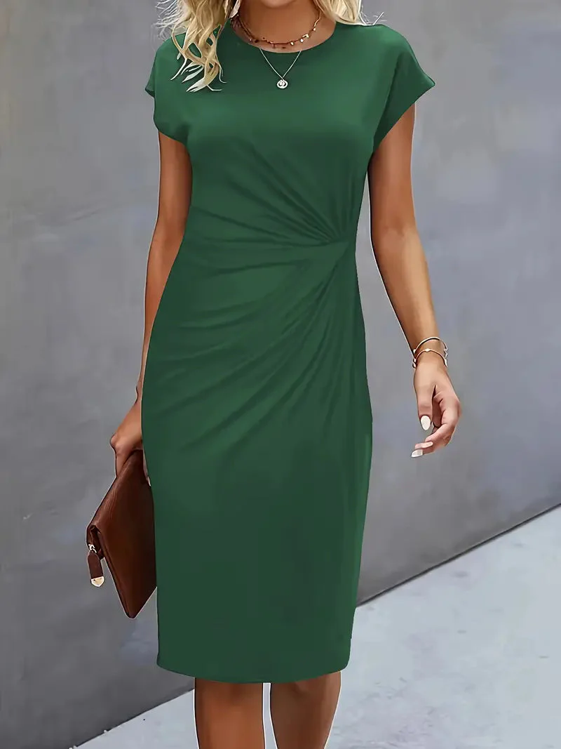 Soft Knit Round Neck Dress - Image 6