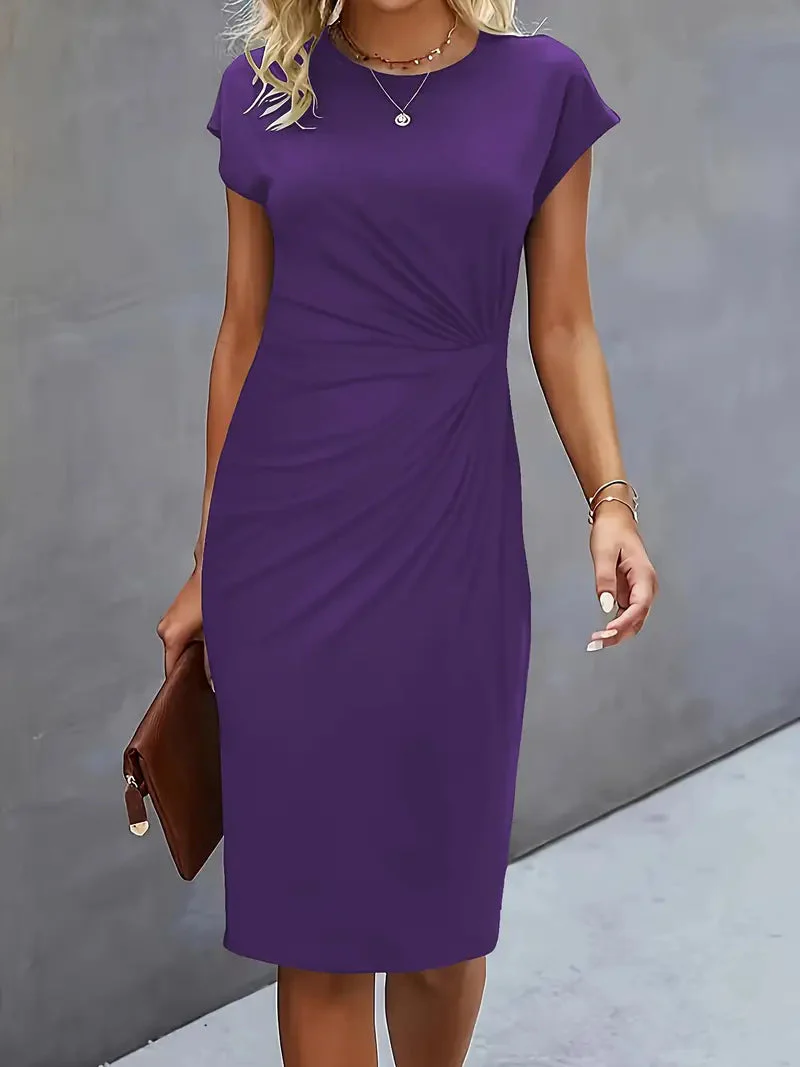 Soft Knit Round Neck Dress - Image 7
