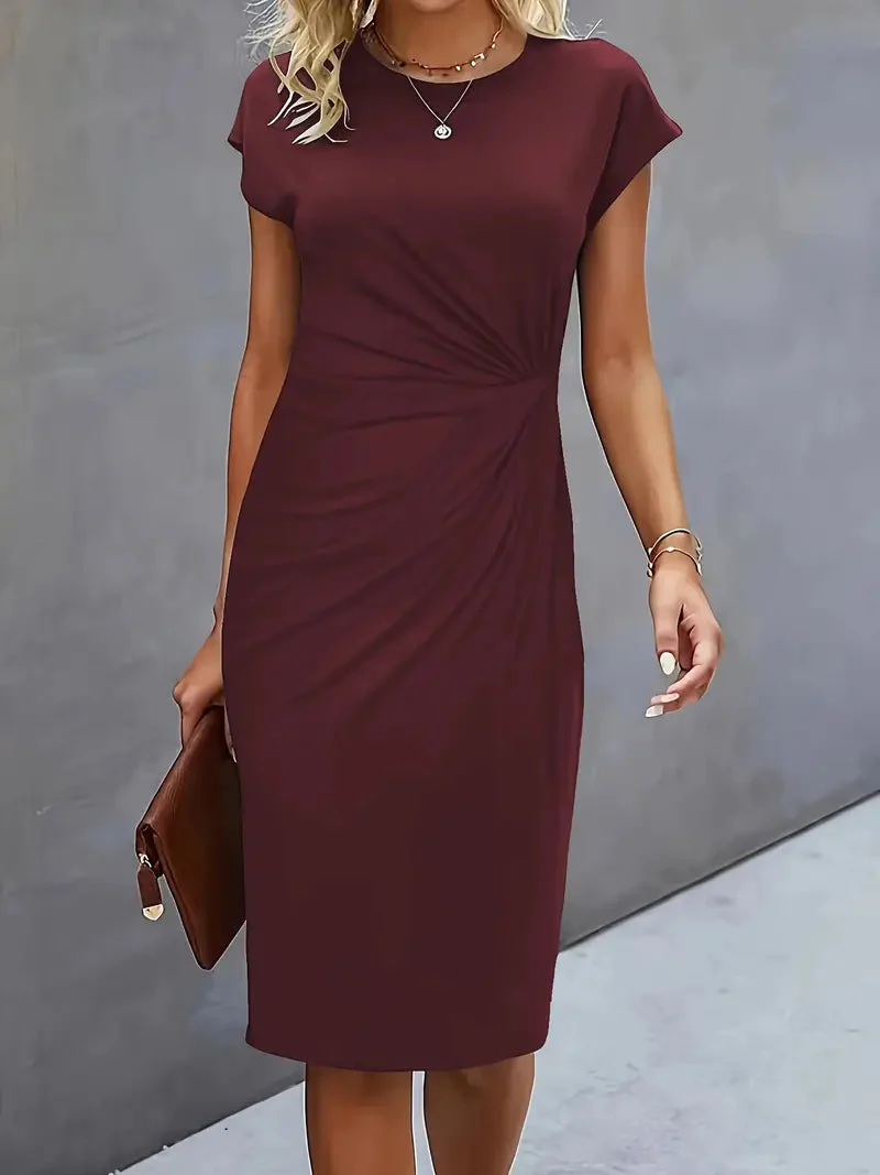 Soft Knit Round Neck Dress - Image 8