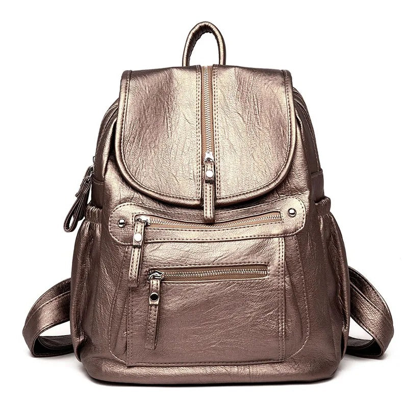 Soft Leather Backpack with Lightweight Feel - Image 11