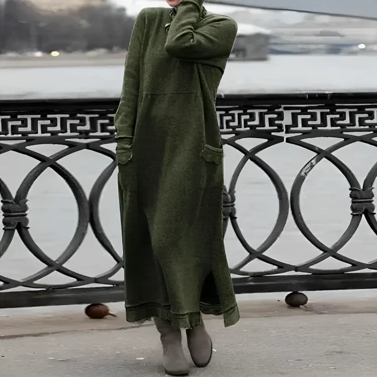 Soft Long-Sleeve Winter Dress - Image 11
