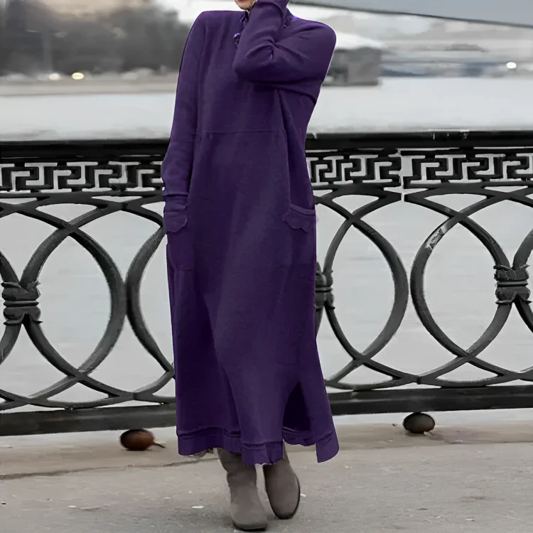 Soft Long-Sleeve Winter Dress - Image 12