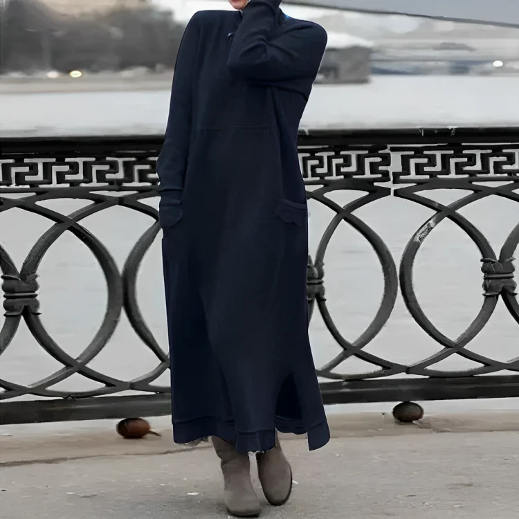Soft Long-Sleeve Winter Dress - Image 13