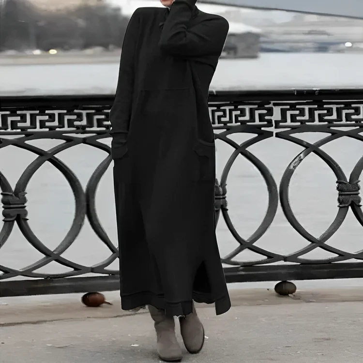 Soft Long-Sleeve Winter Dress - Image 3