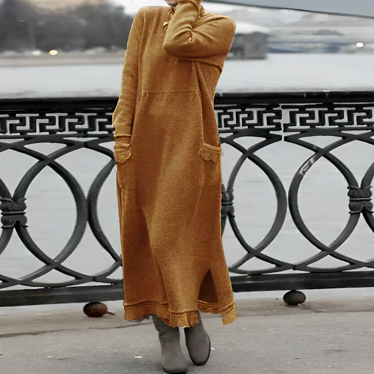 Soft Long-Sleeve Winter Dress - Image 8