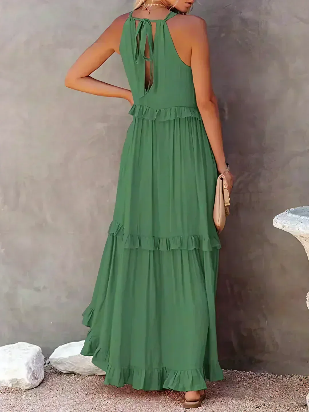 Soft Ruffle Casual Dress – Lightweight, Flowy Summer Style Perfect for Travel & Everyday Elegance - Image 18
