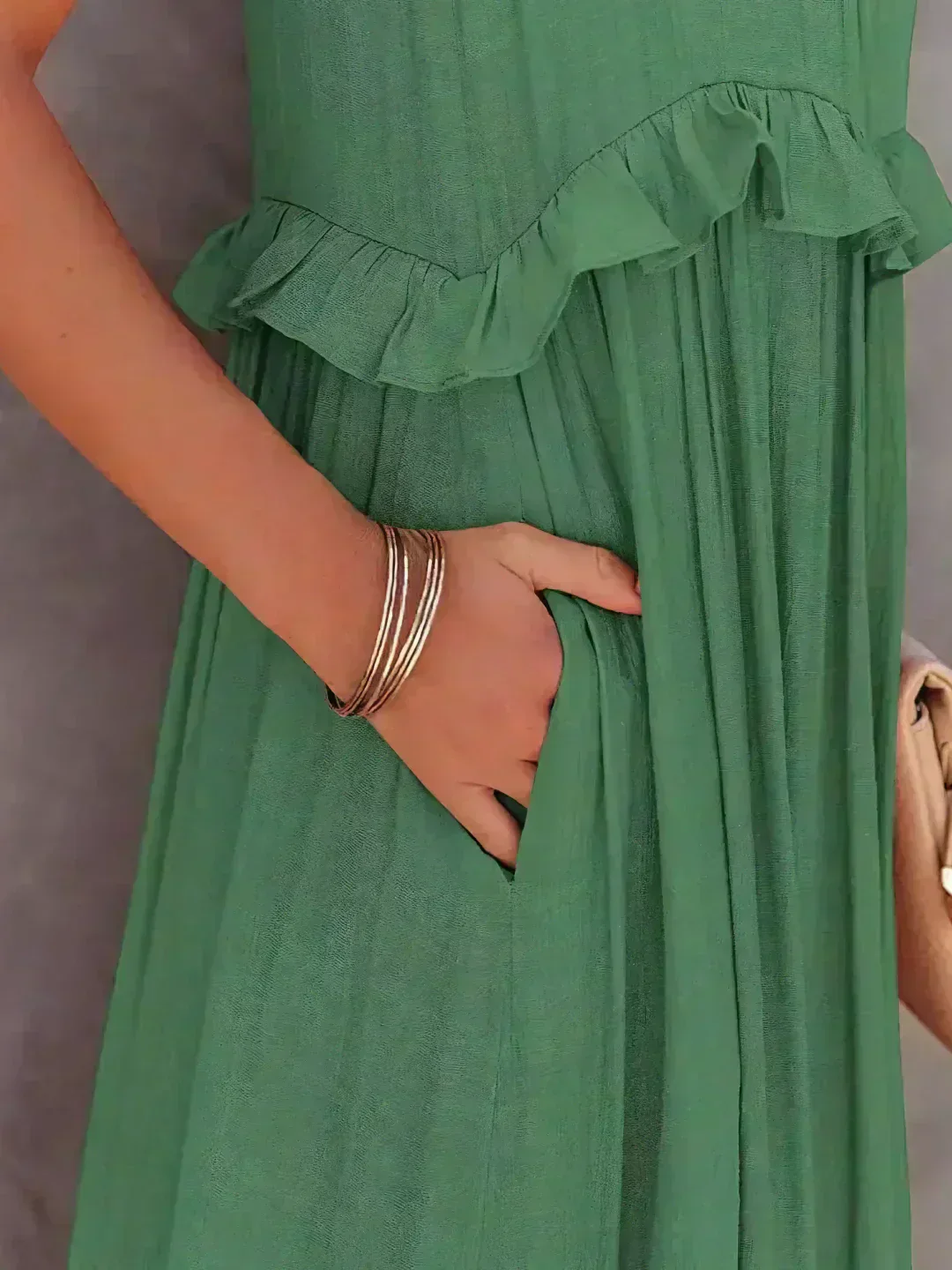 Soft Ruffle Casual Dress – Lightweight, Flowy Summer Style Perfect for Travel & Everyday Elegance - Image 23