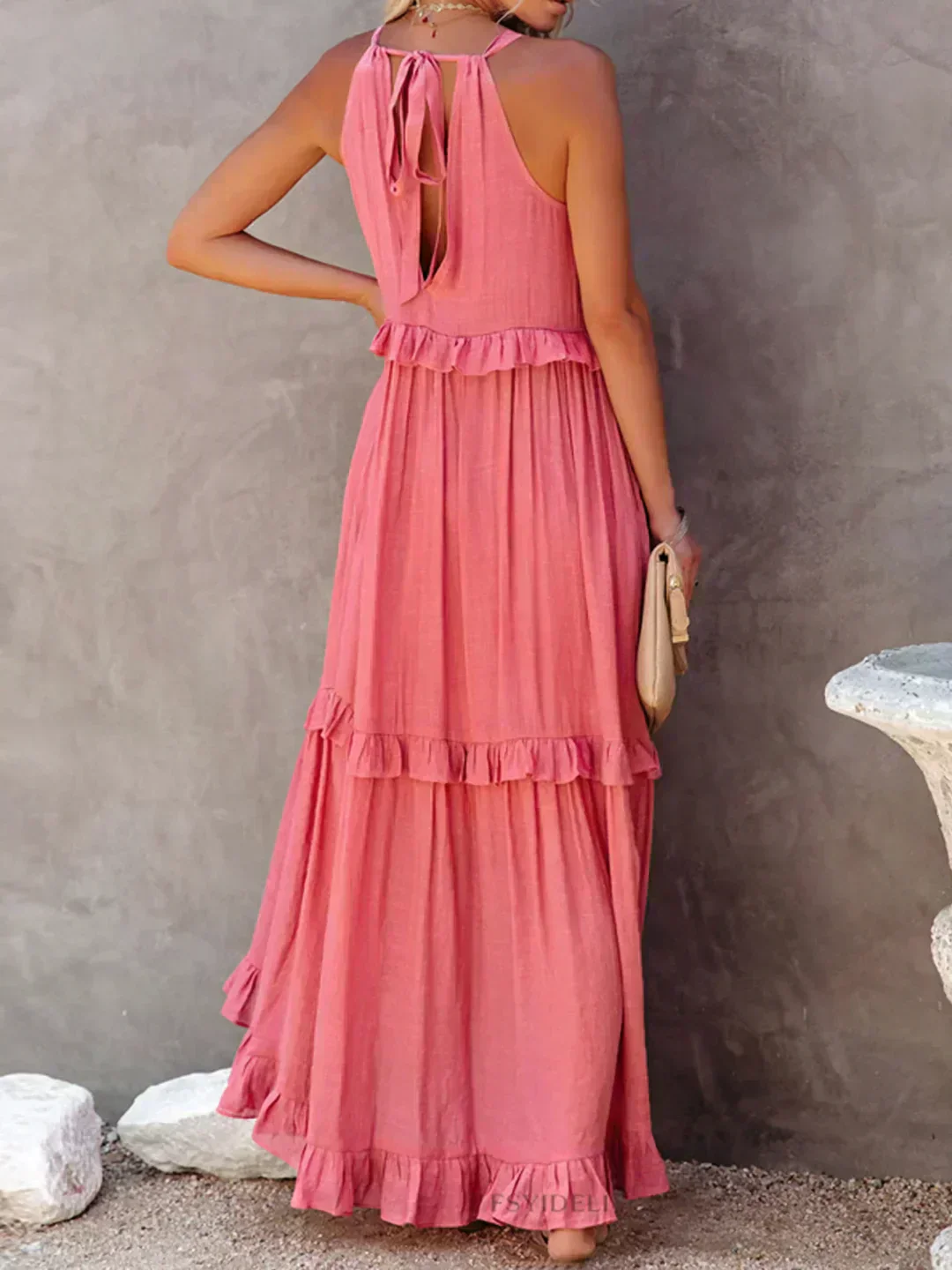 Soft Ruffle Casual Dress – Lightweight, Flowy Summer Style Perfect for Travel & Everyday Elegance - Image 33