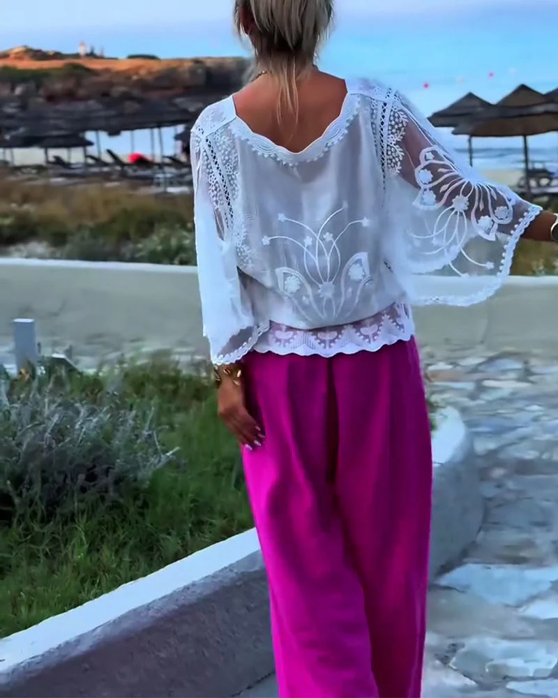 Solid Color Fashionable Blouse - Image 4