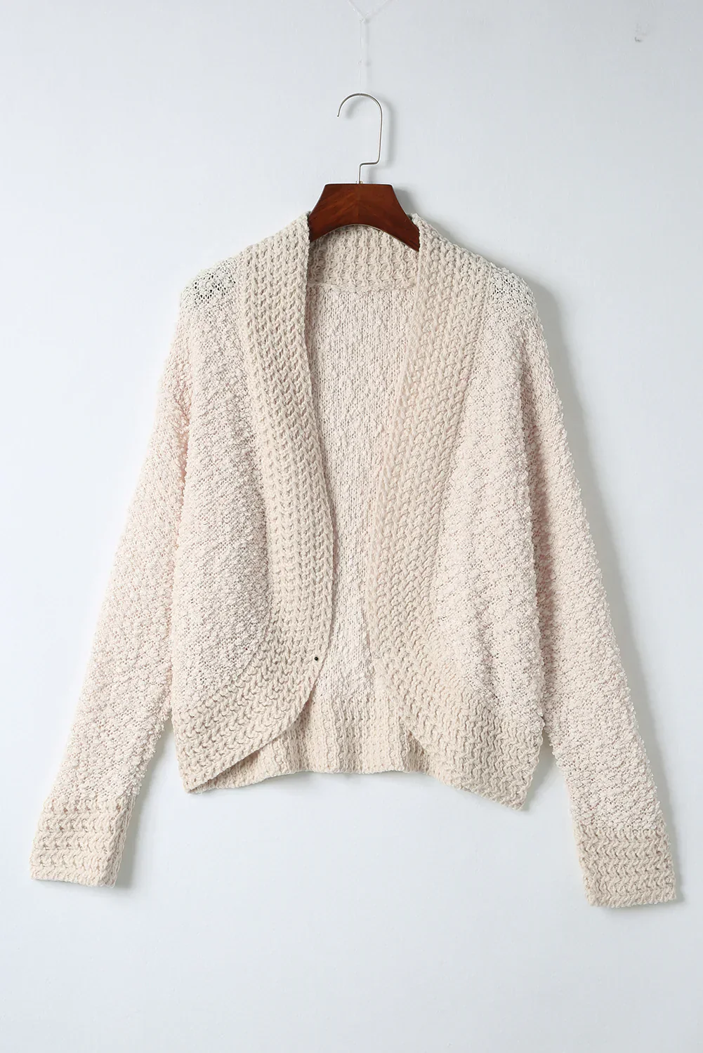 Solid Color Open Front Cardigan - Image 9