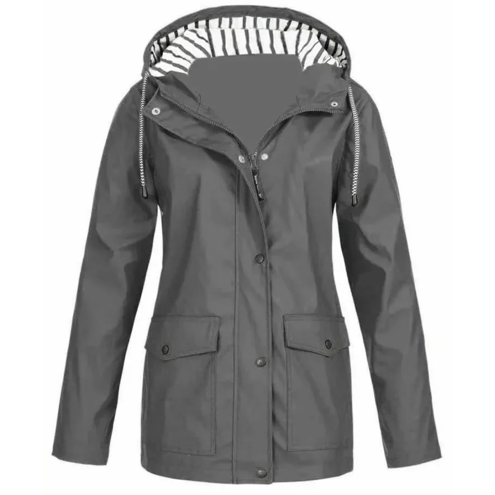 Stylish Women's Waterproof Raincoat - Image 25