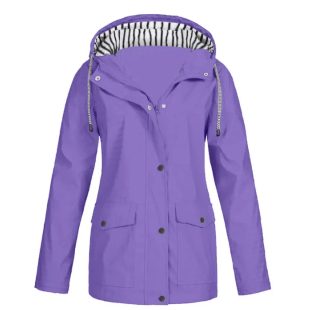 Stylish Women's Waterproof Raincoat - Image 33