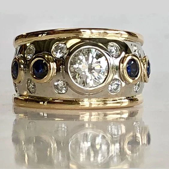 Sparkling Zirconia Inlaid Ring