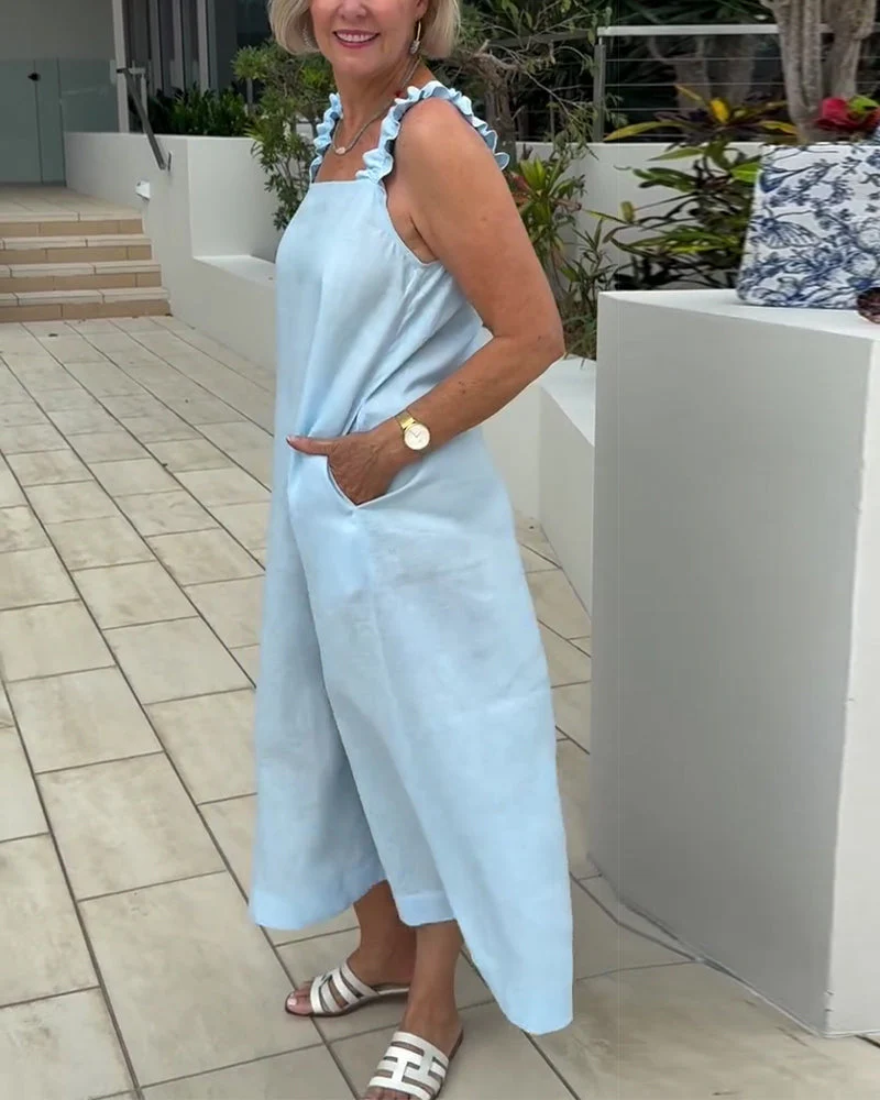 Square Neck Sleeveless Dress - Image 2