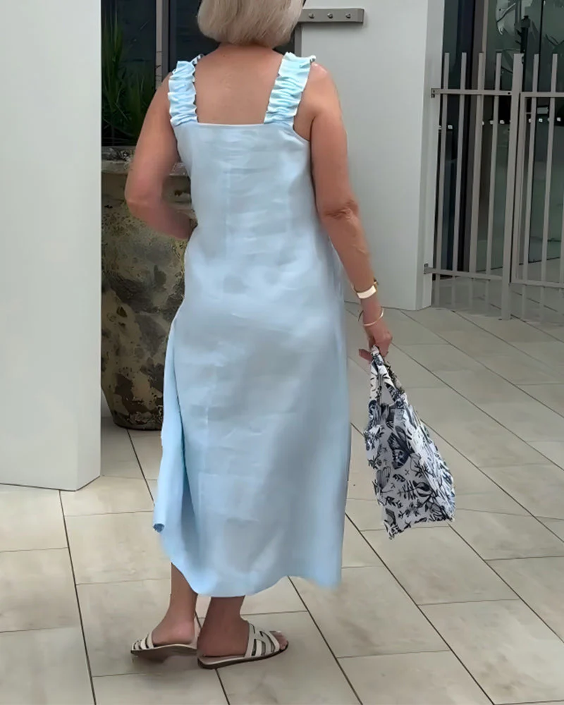 Square Neck Sleeveless Dress - Image 6
