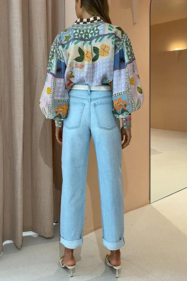 Statement Sleeve Collared Shirt - Image 3