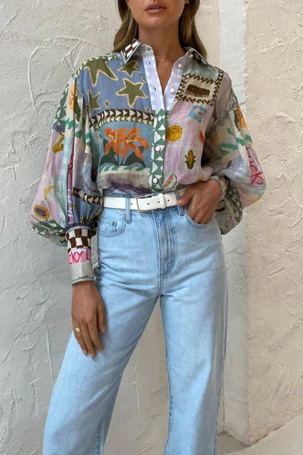 Statement Sleeve Collared Shirt - Image 4