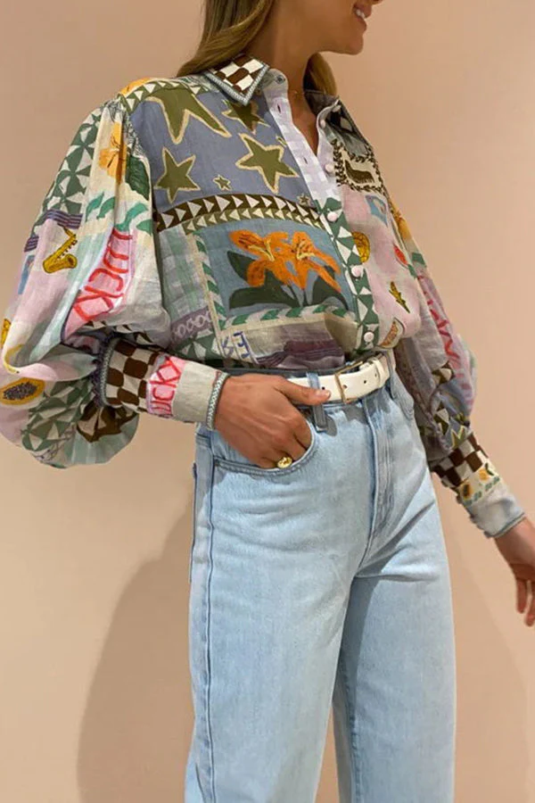 Statement Sleeve Collared Shirt - Image 7