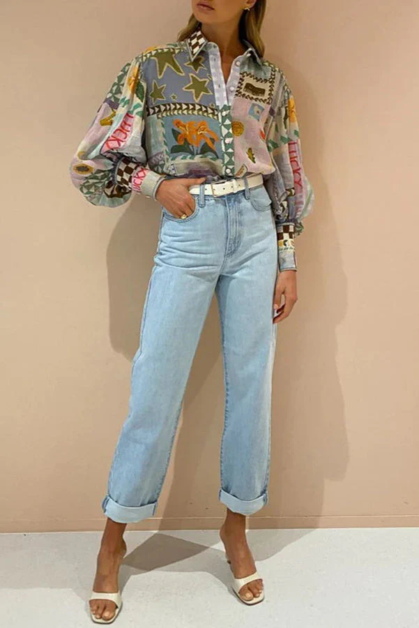 Statement Sleeve Collared Shirt - Image 8