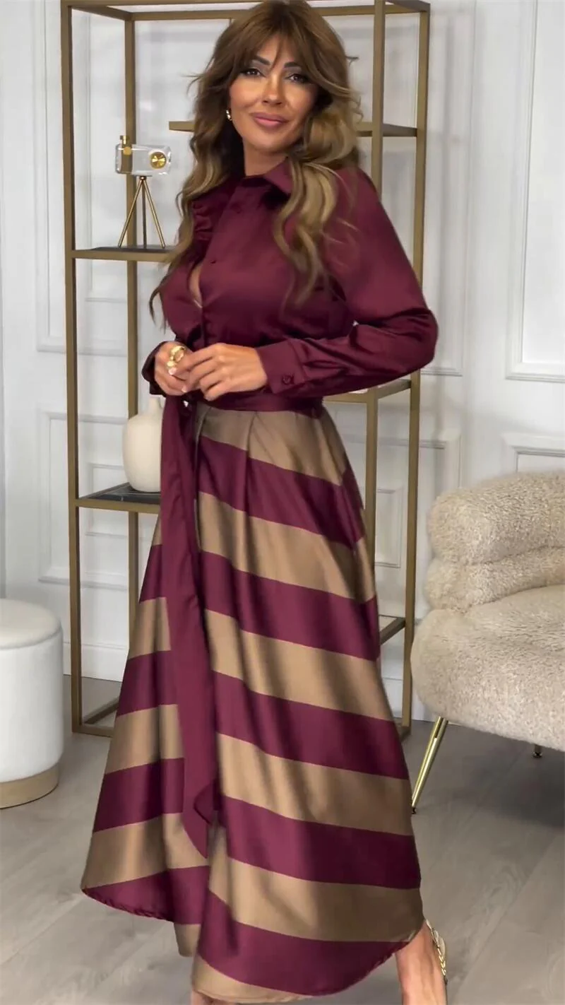 Casual Striped Sleeveless Maxi Dress - Image 2