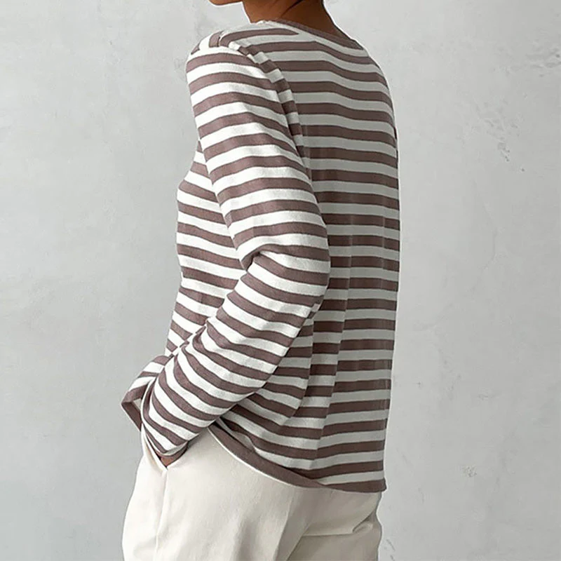 Striped Sweatshirt for Women - Image 11
