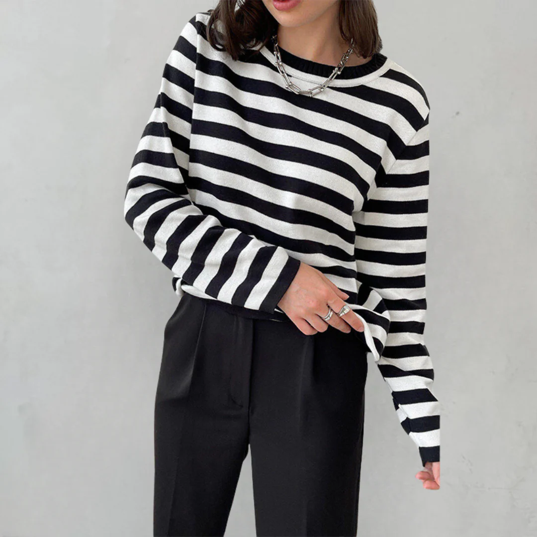 Striped Sweatshirt for Women - Image 21